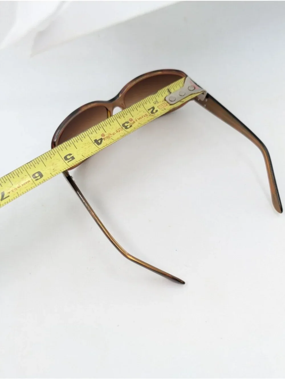 Steve Madden Sunglasses Brown faux Tortoise Women's Gold Side Logo S295 TSGD